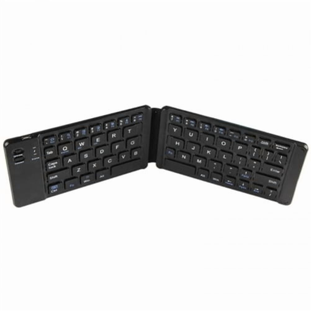 Folding Wireless Keyboard for iPhone 15/Pro/Max/Plus - Bluetooth Rechargeable Portable Compact for iPhone 15/Pro/Max/Plus