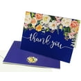 thumbnail image 1 of Darling Souvenir Floral Wedding Thank You Greeting Cards With White Envelopes Pack Of 100 Pcs, 1 of 6