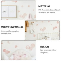 Soimiss 2Pcs Watercolor Wall Decal Pink PVC Bedroom Decor