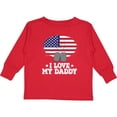 thumbnail image 3 of Inktastic I Love my Daddy Military Son Daughter Boys or Girls Long Sleeve Toddler T-Shirt, 3 of 5