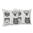 thumbnail image 6 of Ambesonne Saying Throw Pillow Cover 2 Pack, Stay Wild and Wander, 16", Grey, 6 of 6