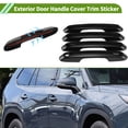 thumbnail image 3 of Unique Bargains Exterior Door Handle Cover Trim Door Handle Cover for Toyota Grand Highlander 2024 2025 2026 Smart Glossy Black 1 set, 3 of 7