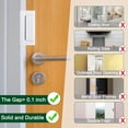 thumbnail image 4 of 2 Juegos de Cerradura de Seguridad para Puerta, Cerradura de Refuerzo para Puerta Soporta 800lbs, para Pestillo de Puerta que Abre Hacia Dentro, Negro, 4 of 6
