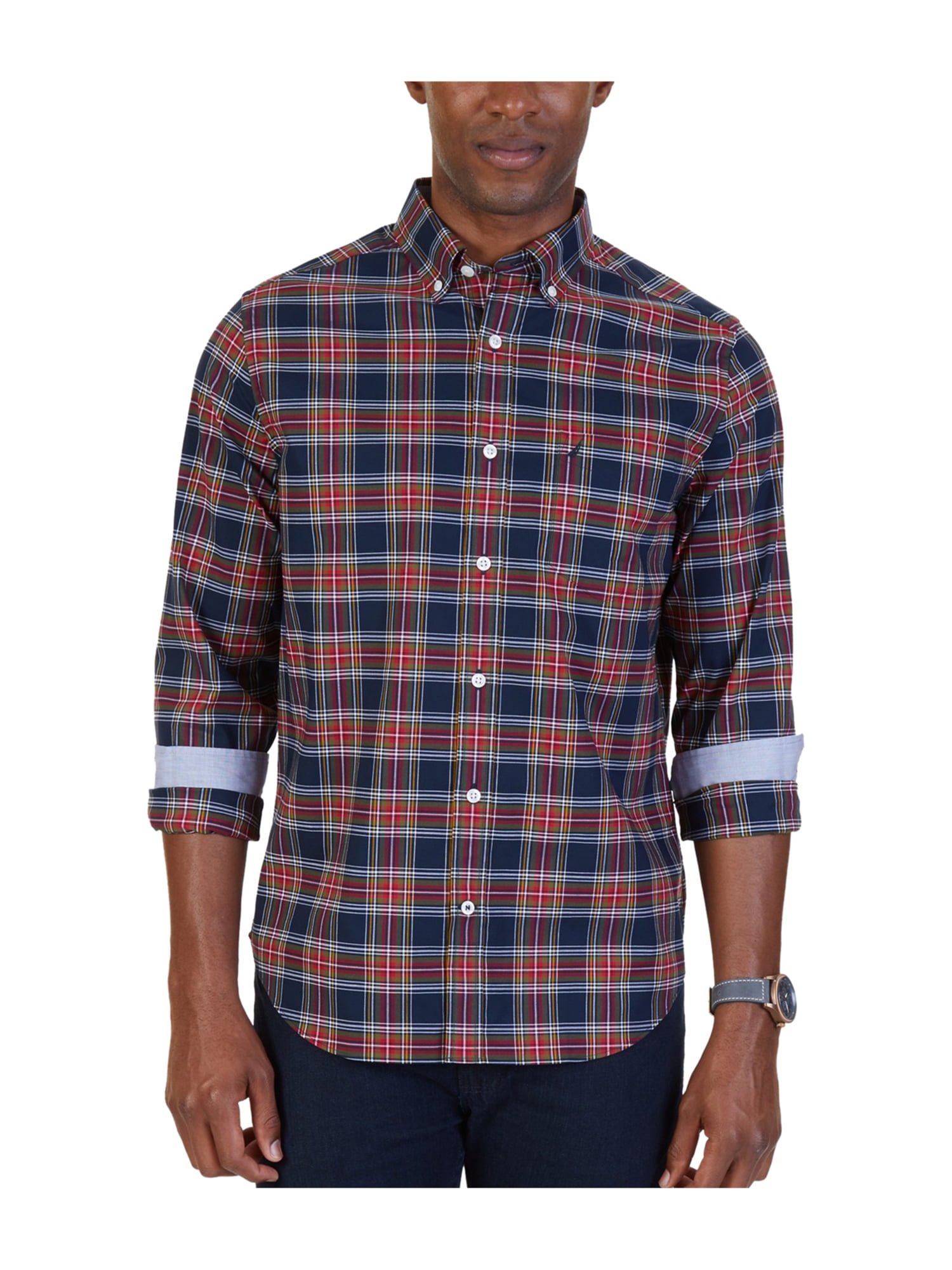 Nautica Mens Wrinkle-Resistant Stretch 