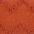 thumbnail image 2 of Laddha Home Designs 36" Red and Orange Handmade Chevron Rectangular Lumbar Pillow, 2 of 9