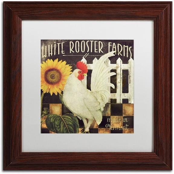 Trademark Fine Art "Vermont Farms I" Canvas Art by Color Bakery White Matte, Wood Frame