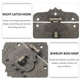 thumbnail image 2 of FOLOYORI 4Pcs Retro Style Zinc Alloy Box Latches for Jewelry Wine Boxes Decoration and Security 3.38X2.52X0.47in, 2 of 8