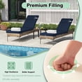 thumbnail image 3 of DTTRA Chaise Lounge Cushions Outdoor, 80 x 26 x 3 Inch, Waterproof Lounge Chair Cushion for Outdoor Furniture, Patio Lounger Pads with Removable Cover Ties Pillow for Pool, Garden Loungers, 3 of 7