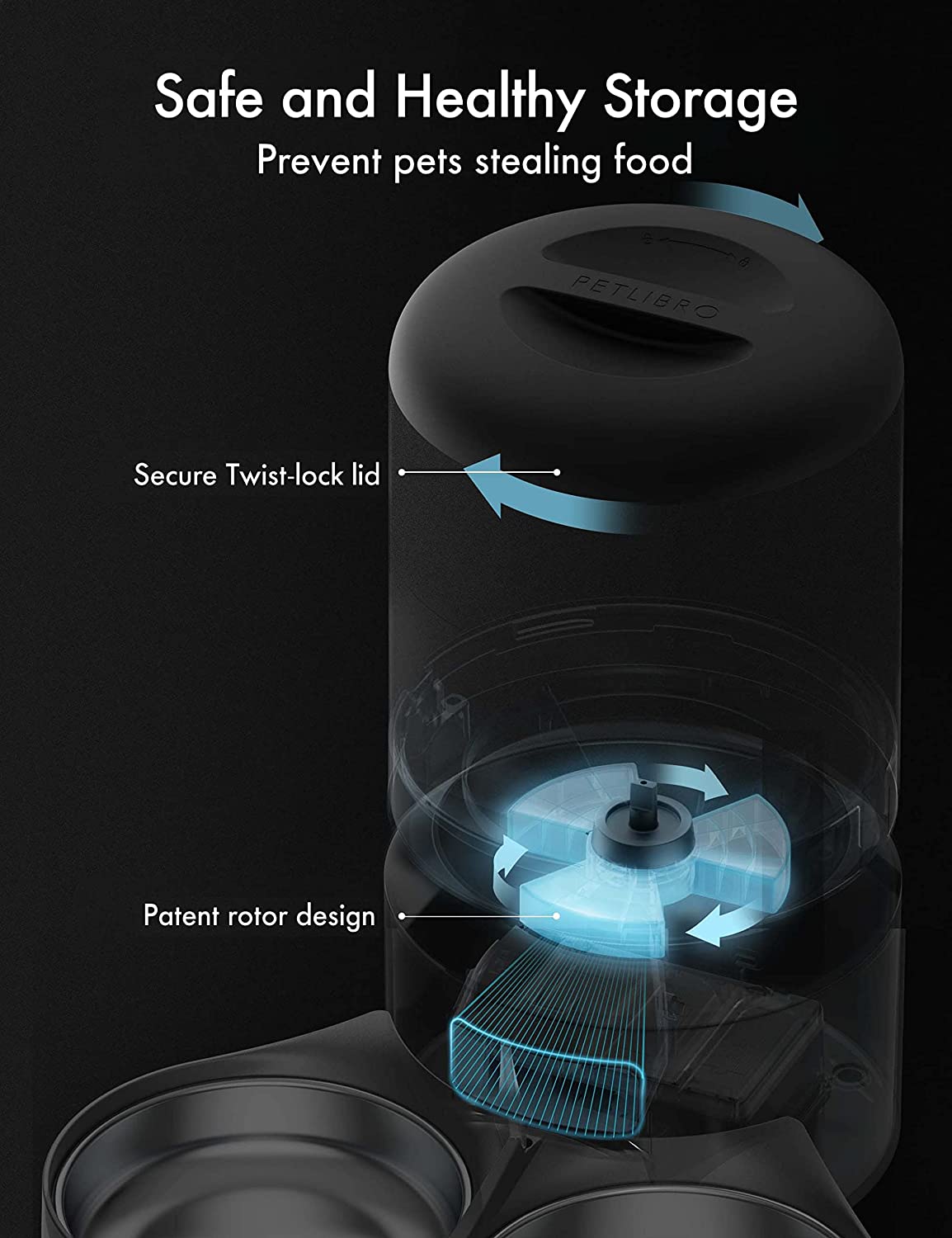 Petlibro Automatic Feeder for Two Cats, 5L photo 5