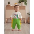 thumbnail image 4 of BemeyourBBs Baby Boy First Birthday Outfit 1st Birthday Clothes Dinosaur Long Sleeve Romper with Pants 2Pcs Fall Winter Spring Outfits, 4 of 9