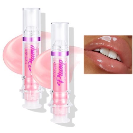 Audozava Keiko Plump Serum, Keiko Lip Gloss, 2pcs Plumping Lip Oil With Chili Extract, Lip Plumper Booster Gloss
