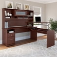 thumbnail image 3 of Bush Furniture Cabot 72W 3 Position en Forme de L Sit pour Se Tenir Bureau avec Hutch, 3 of 8