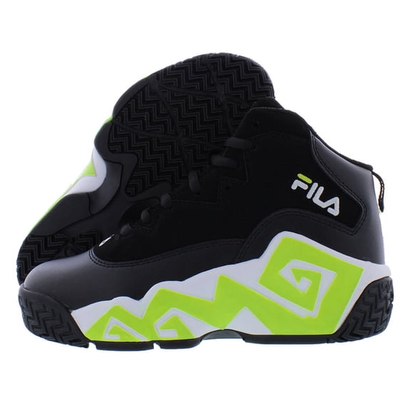 Fila Mb Boys Shoes Size 11.5, Color: Black/Lime