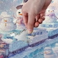 thumbnail image 4 of WOBOGO Snowman Train Puzzle Challenge 500 Piece Jigsaw Suitable for Game Night Finished Size 20.5 x 14.9in, 4 of 9