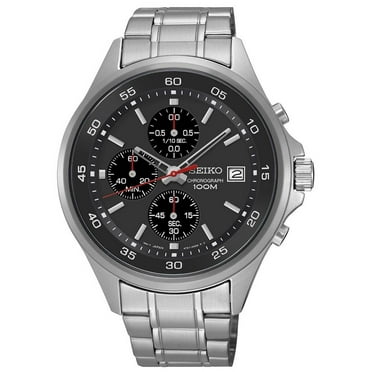 SKS477 Men's Black Dial Stainless Steel Bracelet Chronograph Watch