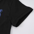 thumbnail image 4 of NOLDARES Baby Boy Outfits 2pcs Crewneck Short Sleeve T-Shirt Elastic Waist Drawstring Shorts Dinosaur Truck Print Summer Clothes(Black,3-4 Y), 4 of 8