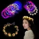 thumbnail image 2 of Corona de fiesta de boda, diadema de flores, corona de luz LED, guirnalda de decoración, Favor de cumpleaños para mujer y niña, diadema luminosa para el cabello, 2 of 4