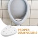 thumbnail image 3 of Filtros Accesorios de baño Decoración Colador Tapón Desagüe de urinario Embudo Tapa Universal Cerámica blanca, 3 of 6
