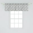 thumbnail image 2 of Ambesonne Bear Window Valance, Chunky Teddy Bear Portraits, 54" X 18", Charcoal Grey Pale Grey, 2 of 3