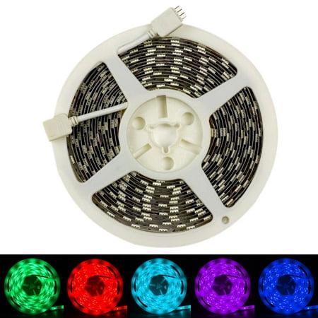 Rgb Led Strip Controller - SUPERNIGHT 5m 300 LEDs SMD5050 Color Changing RGB Flexible Non-waterproof LED Strip Lights with 20Key Infrared Music Controller IR Remote(Power Adapter Included)