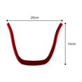 thumbnail image 3 of Real Bright Soft Car Interior Carbon Fiber Sticker DecorationRed Carbon Fiber Interior Steering Wheel Cover For Volkswagen TouaregAuto Car Protection Interior Accessories, 3 of 8