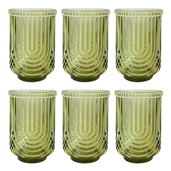 Aluhayos Cup Green Drink Cup Table Cup Set Glass Drinking