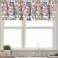 thumbnail image 3 of Ambesonne Floral Valance & Curtain, Retro Flowers and Curls, 55"x45", Multicolor, 3 of 7