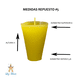 thumbnail image 2 of Veladora Repuesto #3 Colores C/10 (Amarillo), 2 of 3
