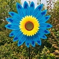 thumbnail image 4 of XYAIYT Sunflower Windmill for Outdoor Garden Decoration Fall Decorations Holiday Decorations Long Lasting Plastic Craft Enhancing Skills Colorful Sculpture Complements Parties and Events Blue, 4 of 8