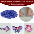thumbnail image 5 of REGALWOVEN Glass Beads Loose Tiny Round Mini Beads for Bracelet Earring Rings Jewelry Making Sapphire Blue, 5 of 6