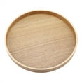 thumbnail image 1 of Samfox Plateau à Thé, Assiette En Bois En Bambou Plateau de Service Rond pour Service à Thé Fruits Bonbons Alimentaire Décoration de La Maison(24cm), 1 of 10