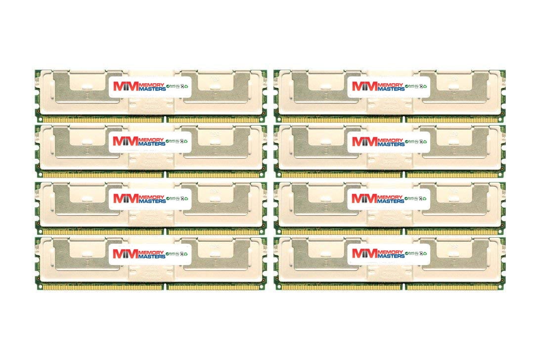 MemoryMasters 64GB 8x8GB DDR2-667MHz PC2-5300 ECC FBDIMM 2Rx4 1.8V Fully Buffered Memory for Server/Workstation MemoryMasters 64GB 8x8GB DDR2-667MHz PC2-5300 ECC FBDIMM 2Rx4 1.8V Fully Buffered Memory for Server/Workstation