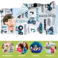 thumbnail image 3 of AOLOA Personalized Toddler Nap Mat - Custom Name Slumber Bag with Blue Farm Machinery Design, Soft and Cozy Sleeping Bag for Kids, Perfect for Daycare, Preschool, and Farm-Themed Naptime Adventures, 3 of 8