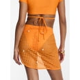 thumbnail image 4 of Hot Girl Summer by Megan Thee Stallion Women's and Women's Plus Thee Shell Skirt Crochet Sarong Coverup, Sizes XS-3X, 4 of 6