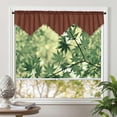 thumbnail image 4 of JVBTVB Triangular Valance Curtains Solid Color Short with Through Rod Easy Install Set of 3 Panels for Home Windows, 4 of 8