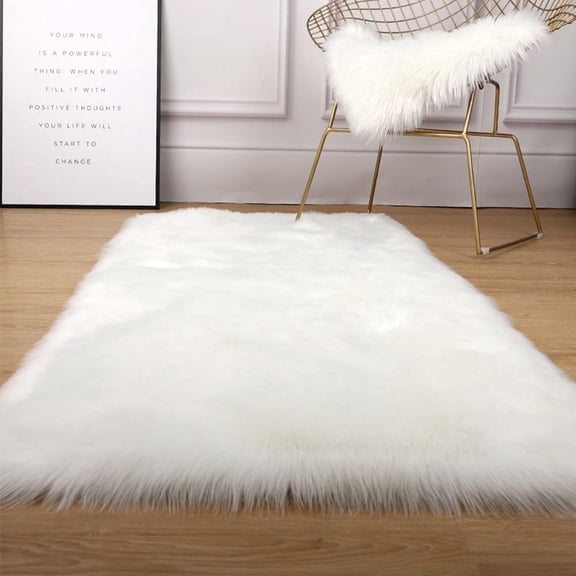 Miuline Faux Fur Rug Soft Fluffy Rug, Shaggy Rugs Faux Sheepskin Rugs Floor Carpet For Bedrooms Living Room Kids Rooms Decor