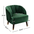 thumbnail image 2 of Luxury Velvet Material, Solid Leg Load | Living Room, Home Bar - Comfortable Seats & Mid-century Charm, 2 of 6