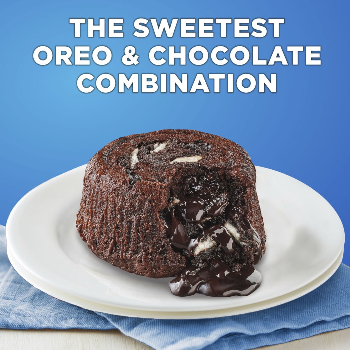 (8 pack) Betty Crocker OREO Lava Cake Mix, Chocolate Cake Mix With OREO Cookie Pieces, 8.3 oz