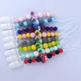 thumbnail image 3 of Cheers.US Silicone Pacifier Clip, Silicone Teething Beads Pacifier Clip, Teether Clips Soothers Binky Holder for Babies, Toddlers, 3 of 7