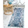 thumbnail image 1 of Unique Loom 3139995 2 Pi x 6 Pi 7 Po Munch Vita Runner Rug&44; Bleu, 1 of 1