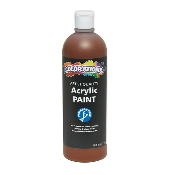 Colorations Paraben-Free Acrylic Paint - 16 oz. Brown