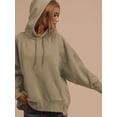 thumbnail image 3 of Womens Oversized Hoodies Casual Long Sleeve Drawstring Sweatshirts Pullover Fall Winter Outfits, 3 of 6