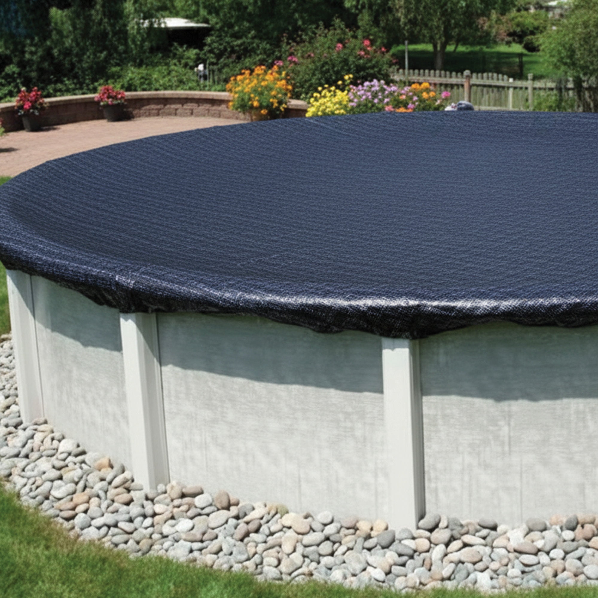 Swimline 16' x 32' Super Guard Reinforced Oval Winter Cover for Above Ground Oval Swimming Pools -