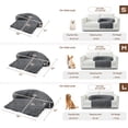 thumbnail image 3 of Exnote Calming Dog Bed for Furniture Protector, Shaggy Plush Pet Sofa Cover with Removable Washable Cover, Non-Slip Soft Dog Mat for Small Medium Large Dogs and Cats, Deep Grey, 3 of 9