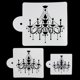 thumbnail image 2 of 3x Spray Print Sugar Sieve DIY Cake Decorating Mold Sugarcraft Modeling Tool Soledad herramienta de decoración de pasteles, 2 of 6