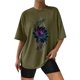 thumbnail image 2 of Gibobby Playera Corte clásico para Mujer Camisetas tamaño para mujer, camisetas holgadas manga corta con cuello redondo, blusa informal verano, camiseta bás(AG,XL), 2 of 4