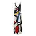 thumbnail image 5 of SMihono Robe Maxi Bohème d'Été pour Femmes Grande Taille Femmes Décontractée Grande Taille Imprimé Sans Manches avec Poche Robe Maxi Longue Robe de Plage Évasée, 5 of 5