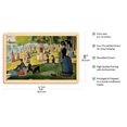 thumbnail image 2 of A Sunday Afternoon On La Grande Jatte by Georges Seurat c.1884 - 8 x 12 inch Vintage Wood Art Sign, 2 of 4