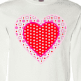 thumbnail image 4 of Inktastic Valentine Red Heart with Dots Long Sleeve T-Shirt, 4 of 5