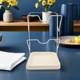 thumbnail image 4 of BESTYASH Organizador De Tapas Para Cocina Beige Con Base Para Cucharas Y Almacenamiento Fácil De Limpiar, 4 of 8